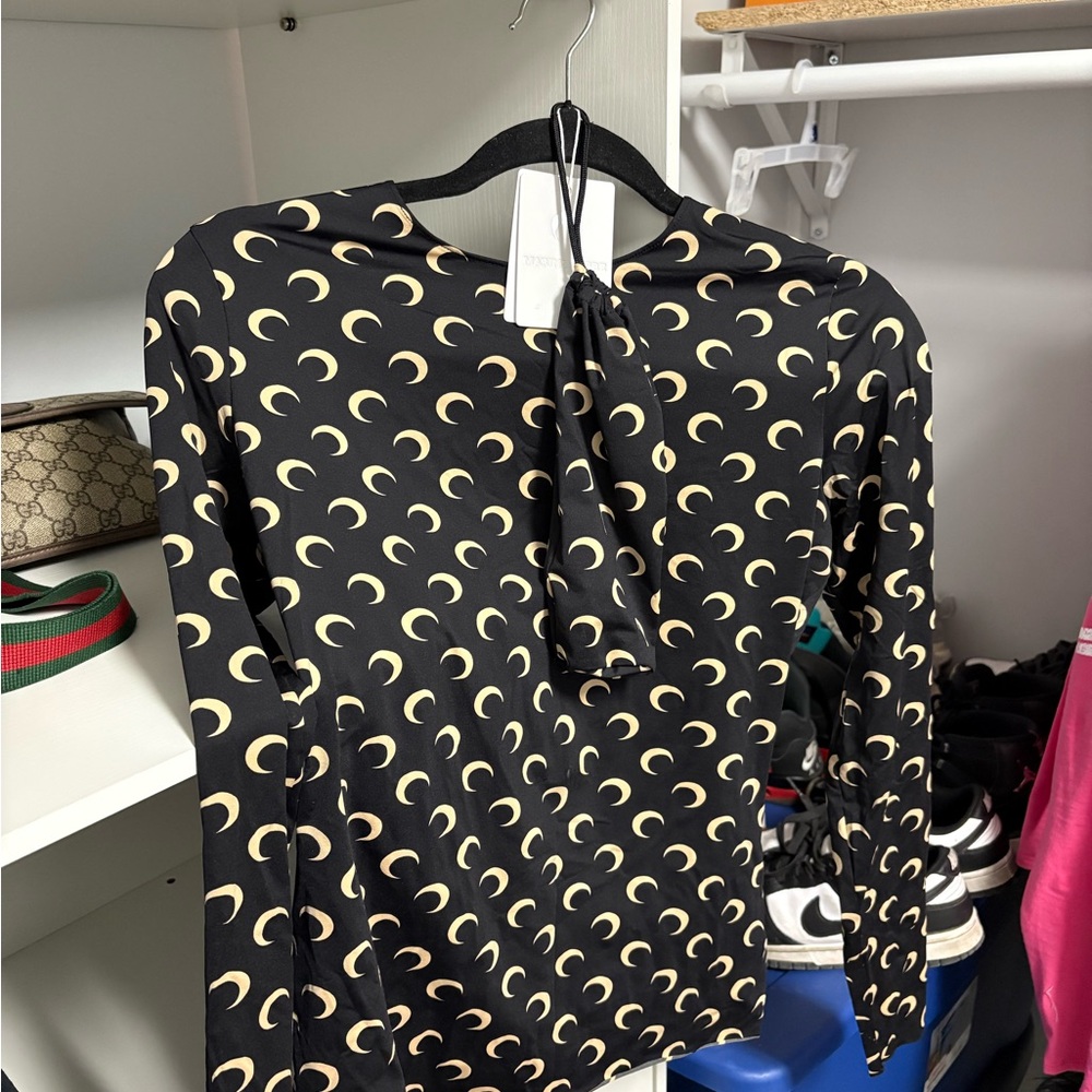 Stylish Black and Cream Women's Top
